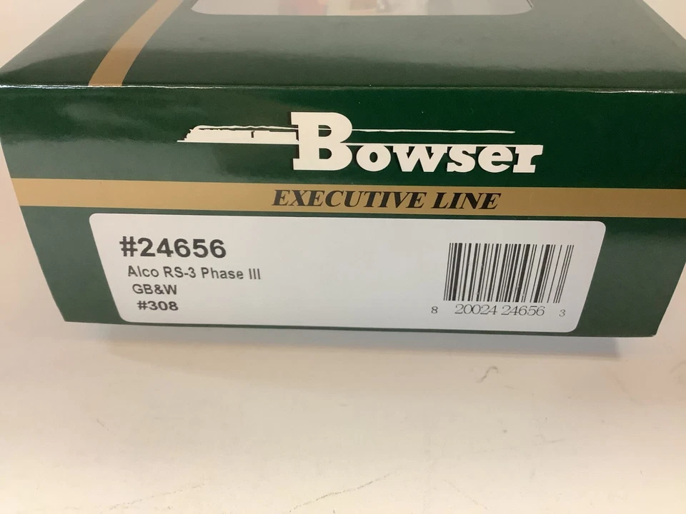 Bowser #24656 HO scale “GB&W" RS3 diesel DCC and SOUND READY Rd.#308 - Image 2 of 2
