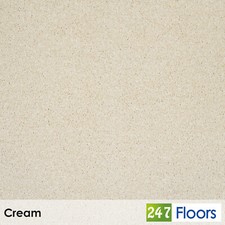 Cream Saxony Carpet Luxury Polyester 22mm Thick Super Soft Bedroom