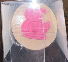 Recollections Monogram Wood Mounted Rubber Stamp Letter B