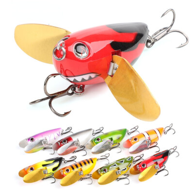 Topwater Wobbler Fishing Lure Crankbait 6cm 12.5g Popper Bait Fishing Tackle