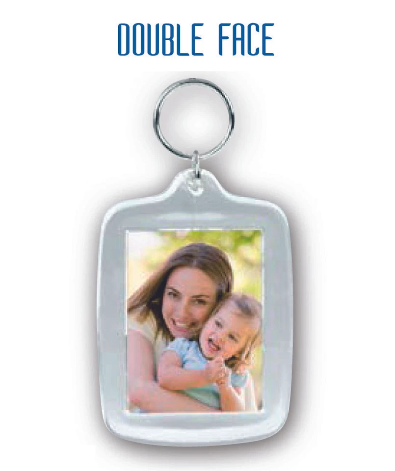 Idea Regalo PORTACHIAVI PERSONALIZZATO con Foto Logo Testi ecc.