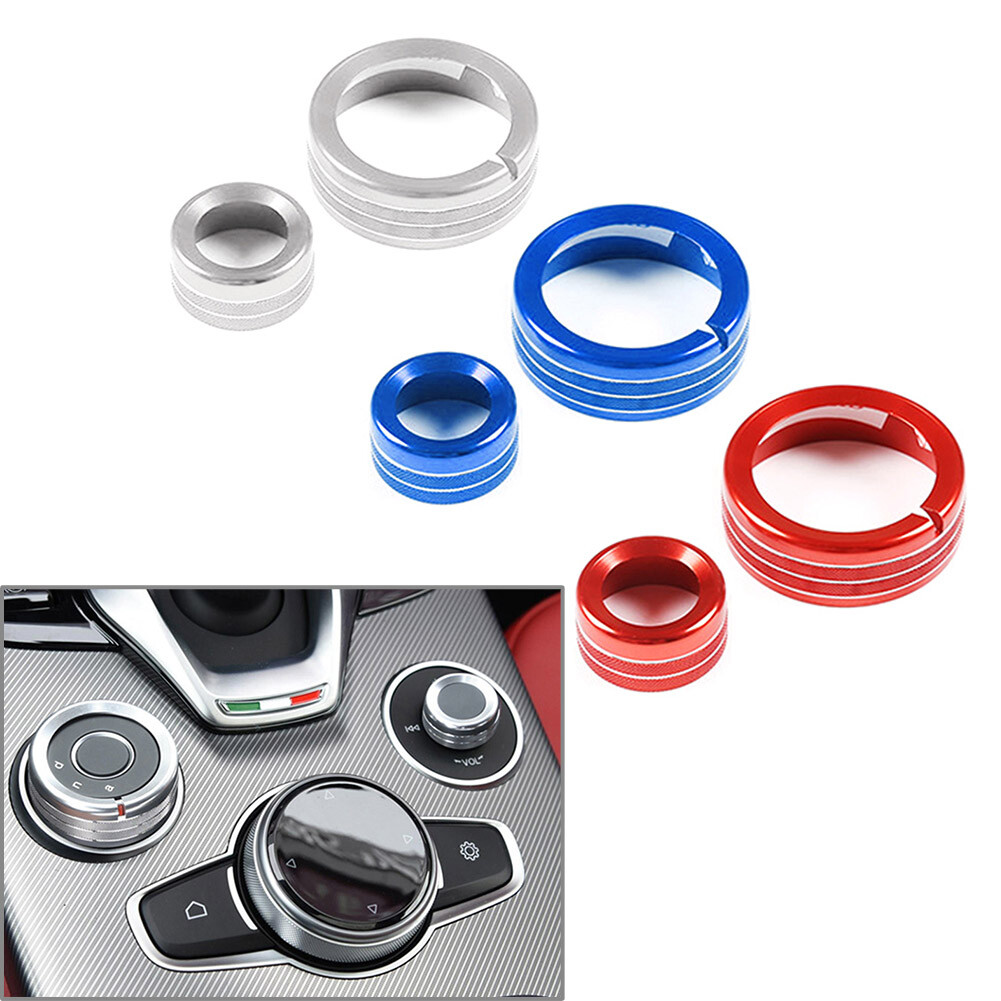 Central Control Multimedia Knob Ring For Alfa Romeo Giulia Stelvio 2020-2021