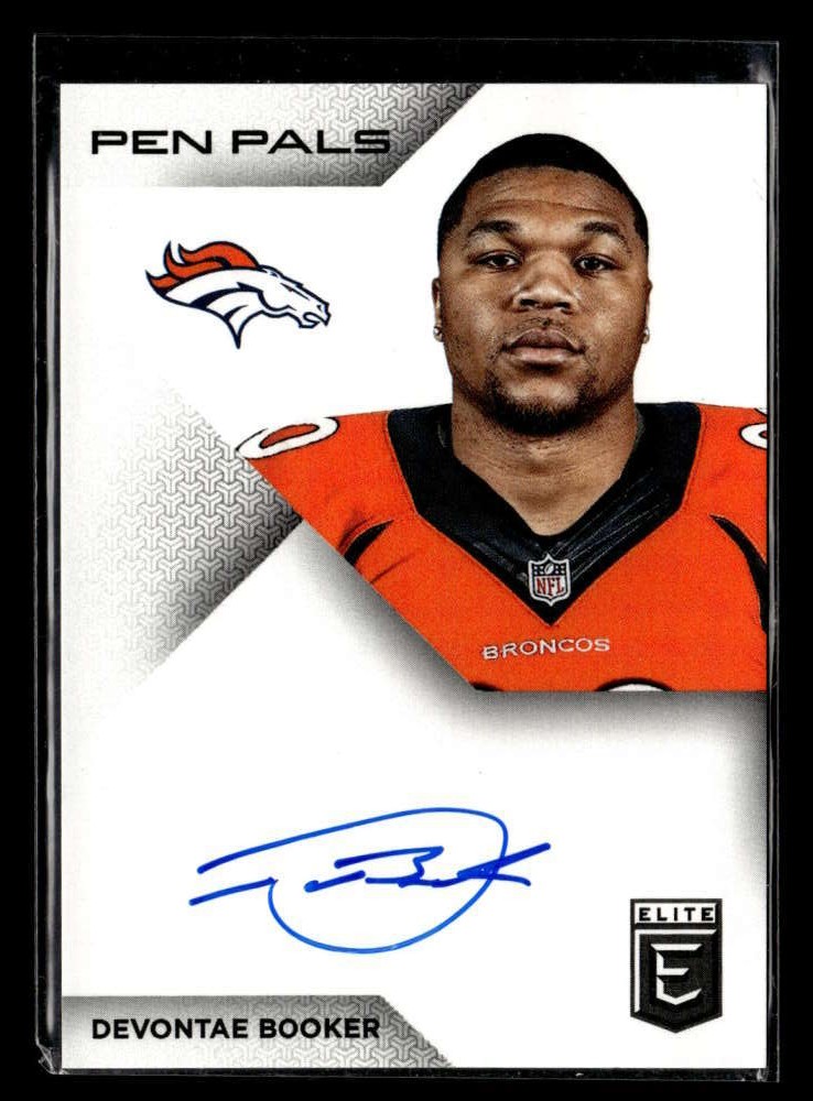 Devontae Booker Panini Donruss Elite Pen Pals Autographs #PPDB Base