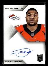 2016 Donruss Elite Devontae Booker Pen Pals Auto Autograph #PP-DB Broncos U7050