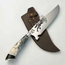 Faca Cuchillo Picanheira 8 Doma Crioula Cavalo De Fogo Aço inox Barbecue BBQ