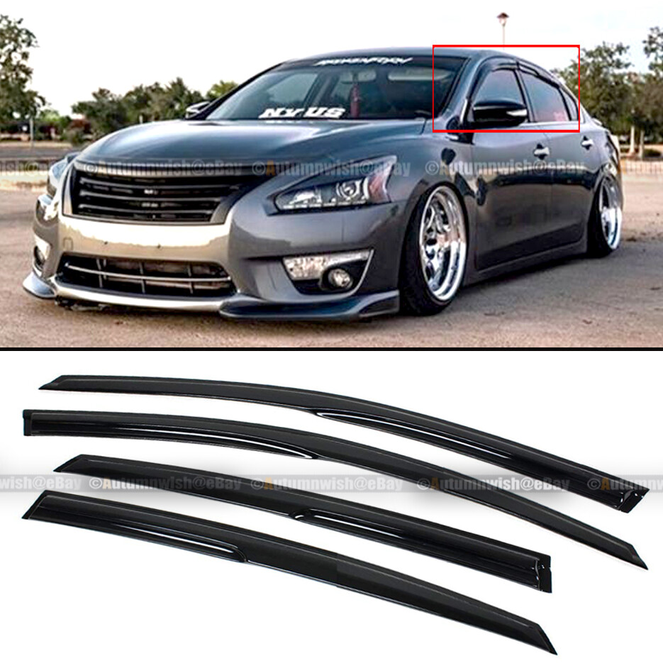 Fit 1318 Nissan Altima VIP JDM Mugen Style 3D Wavy Window Visor Vent
