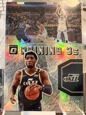 2021-22 Panini Donruss Optic Basketball Holo Raining 3's Donovan Mitchell #8