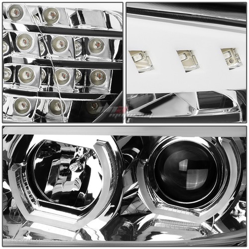 FOR 2006-2008 BMW E90 323I 328I 335I LED SIGNAL 3D DRL PROJECTOR HEADLIGHT LAMP - Picture 8 of 10
