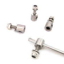 4x 3mm Tie Rod End Linkage Servo Push Rod Adjuster Stopper for RC Boat Airplanes