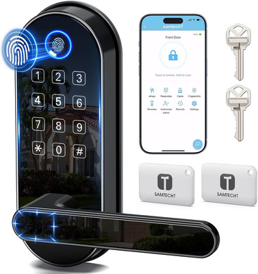 Keyless-Entry Keypad Fingerprint Smart Lock: Digital Door Lock with Code Passcod