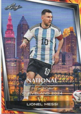   2024 Leaf THE NATIONAL VIP NSCC NO.VP-4 LIONEL MESSI ARGENTINA RARE  