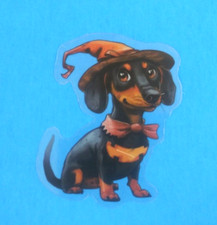 Fun Cute Halloween Animal Transparent Sticker 2" x 2.18" AU 