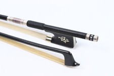 4/4 Violin Bow Color Silk Braid Carbon FIber Wintersweet Ebony Frog Bows Hair