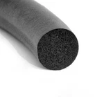 Sponge Cord Black Foam EPDM Rubber Gasket Trim Seal 5mm 6 7 8 9 10 11 14 ~ 25mm
