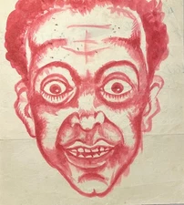 ITALY TWENTIES - FUTURISM light effects on the face, unsigned