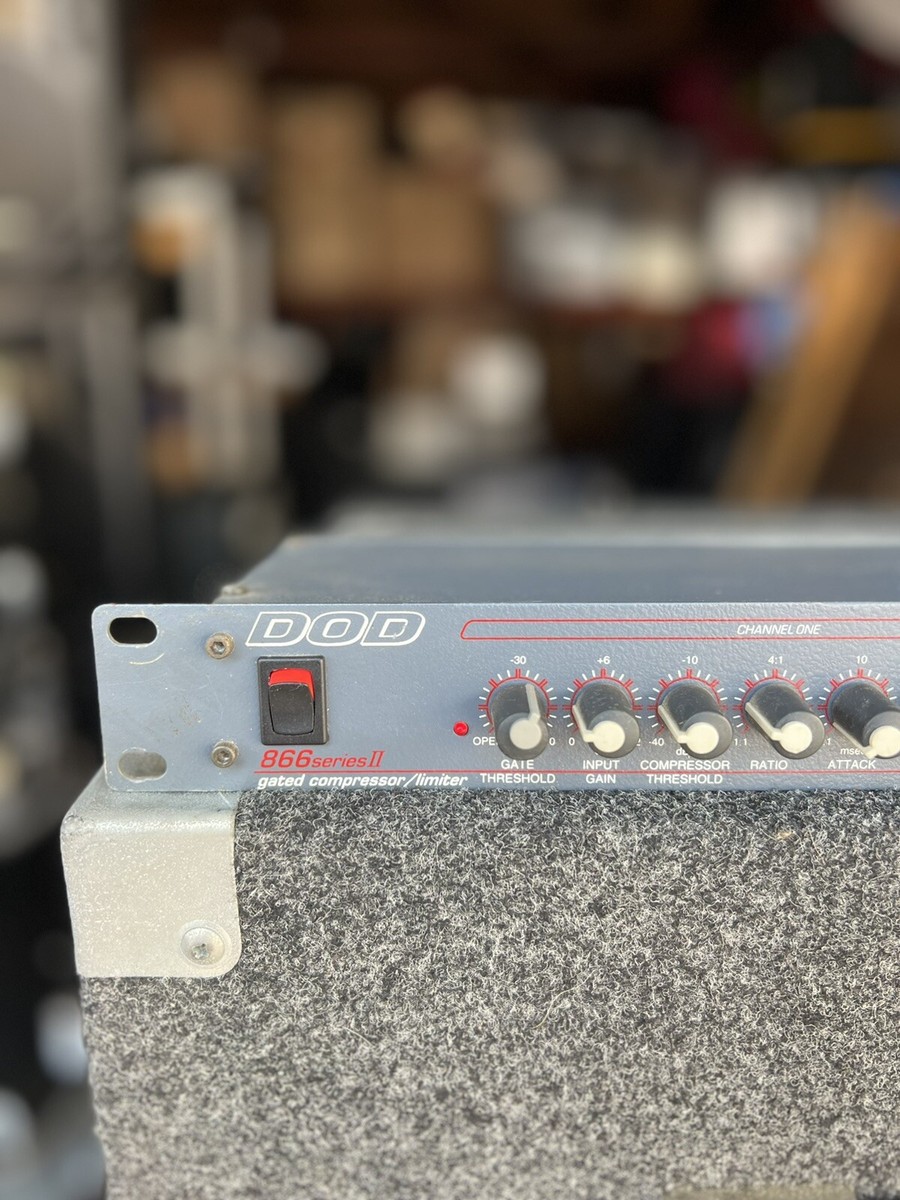 DOD 866 series Ⅱ 2ch コンプレッサー DOD 866 Series II, 2 Channel Gated Compressor Limiter Tested