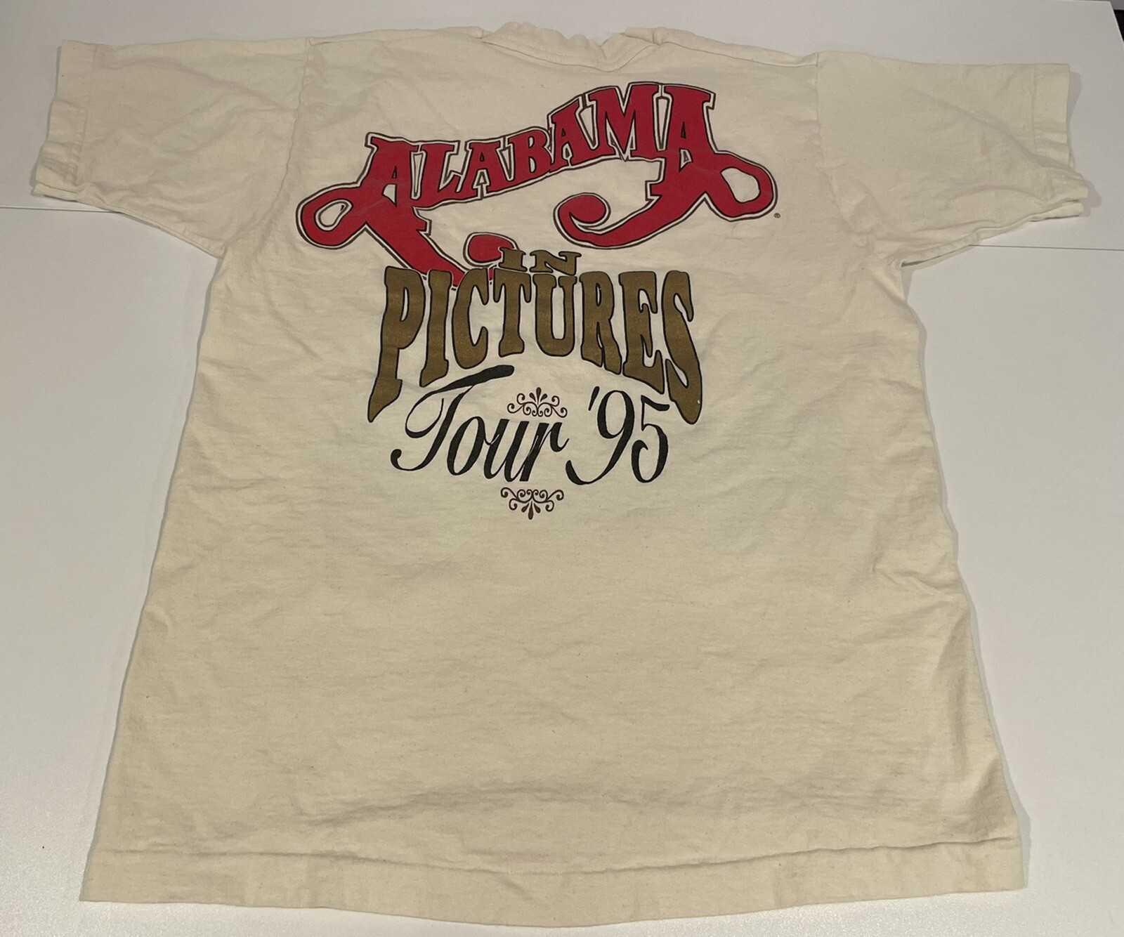 Vintage ALABAMA Band 1995 In Pictures Tour T Shirt Me… Gem