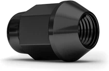 1/2-20 Closed-End Bulge Acorn Lug, BLACK ( 20 Pack ) by Adaptec.