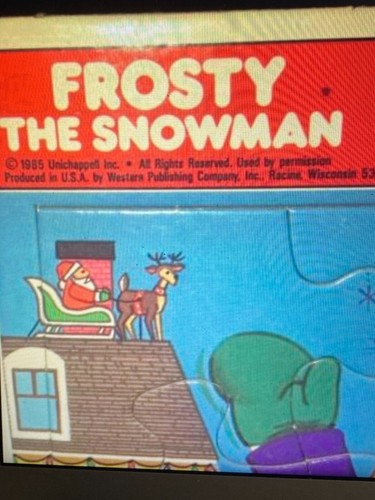 1985 Golden Frame Tray Puzzle Frosty The Snowman 12 pieces Christmas puzzle - Picture 3 of 7