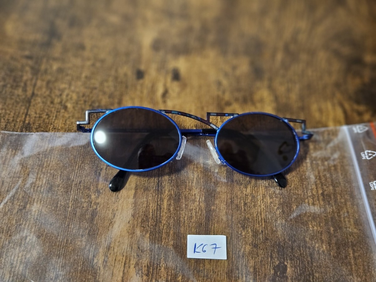 VINTAGE TAXI 243 BY CASANOVA BLUE HIP HOP SUNGLASSES MADE IN ITALY  