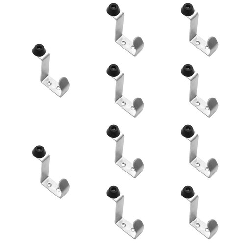 10 Pieces Windproof Heavy Duty Clothes Rack Hook Coat Door Top Stop eBay