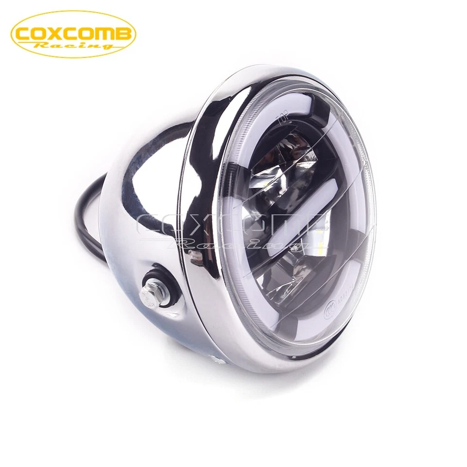 Proyector de faros LED para motocicleta con DRL blanco alto/bajo para Yamaha Honda BMW F800GS Foto 3 de 4