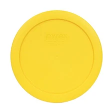 Pyrex 7201-PC 6" Meyer Lemon Yellow Round Plastic Cover Lid for 4 Cup Glass Bowl