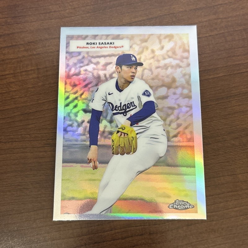 2025 Topps Platinum #55DH-9 Roki Sasaki / Yoshinobu Yamamoto Doubleheaders