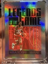 2020-21 Panini NBA HOOPS Legends of the Game Hakeem Olajuwon #46 Silver /199