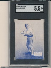 1934 Batter-up #34 Al Simmons White Sox card sgc 5.5 ex bm