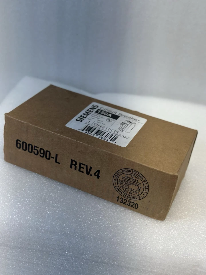 Siemens QN2150H - 150A, 2 Pole, 120/240VAC Circuit Breaker Type QNH -New In Box - Image 2 of 2