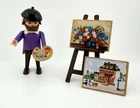 VINTAGE 1974 Painter Figure & Accessories (5)