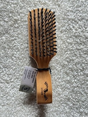 Brush Strokes Soft Boar Bristle Wooden Styling Brush