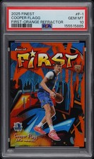COOPER FLAGG 2025-26 Topps Finest First Orange Refractor /25 💎 PSA 10 🚀 POP 1