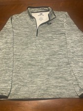 Mossy Oak Green Hunting Fleece 1/4 Zip Pullover Men  s M