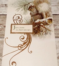 DaySpring Religious Greeting Card Scripture Encouragement Cute Squirrel UNUSED