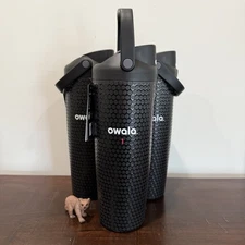 Owala Fairways For Days FreeSip Sway Golf Water Bottle 30oz Black SHIPS TODAY