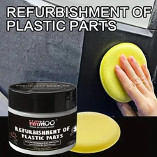 1pcs Car Plastic Restorer – Back to Black Gloss Polish & Coating for Faded Trim
