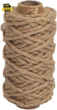 Strong Natural Jute Twine, 4Mm Thick 66 Feet Long Jute String Rope Roll for Gard