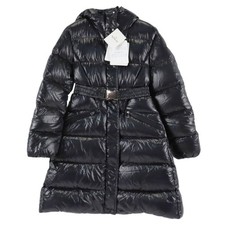 Moncler Bellevue Hooded Down Puffer Jacket/Coat In Black & Glossy Women's Size 2