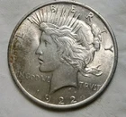 1922-P Peace Silver Dollar - 90% SILVER Silver Is rising daily 113$ going up.