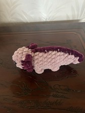 Crochet Purple Axolotl Stuffed Animal Handmade