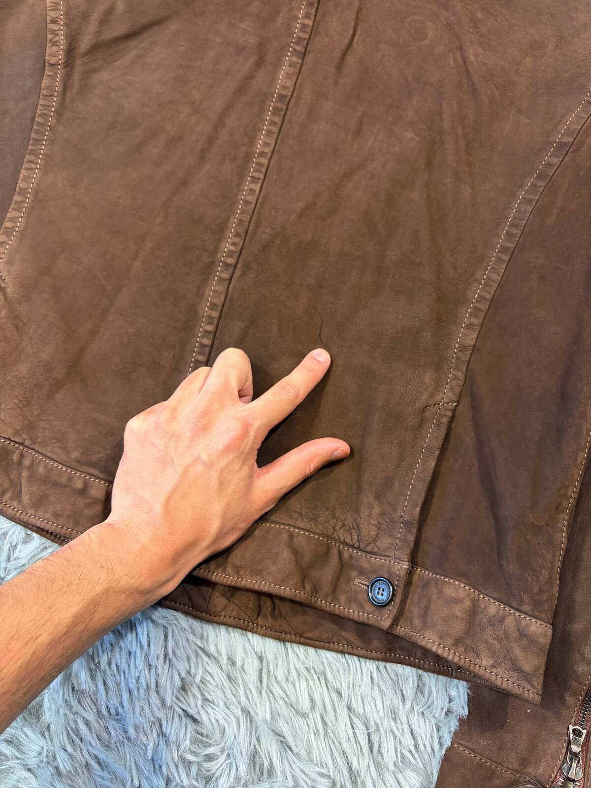 Neil Barrett 2006 Runway Suede Leather Multipocket Jacket M image 9