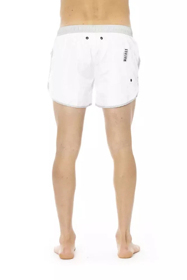 Bikkembergs White Polyester Men's Swim Men's Short Authentic - Image 3 of 4