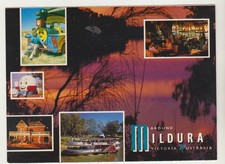 MILDURA VICTORIA  6 SCENES INCL RIO VISTA MUSEUM ASM POSTCARD
