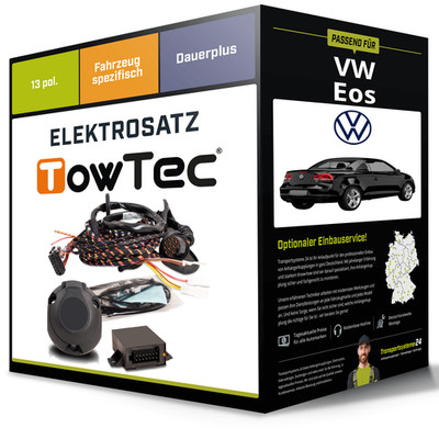 Elektrosatz 13-pol spezifisch für VW Eos 03.2006-12.2010 NEU TowTec