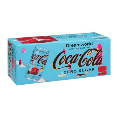 RARE Limited Edition Coca-Cola DreamWorld 10 Pack Zero Sugar Case NEW