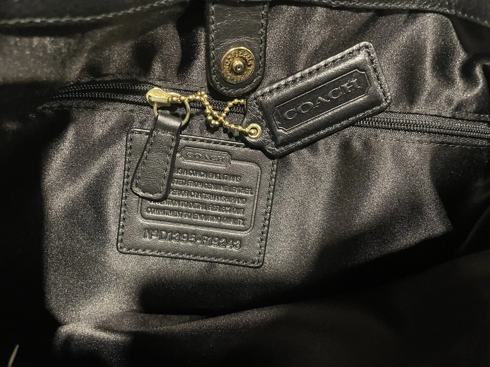 Borsa a tracolla Coach Ashley Carryall nera F19243 pelle di serpente accento pelle di mucca