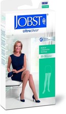 JOBST UltraSheer Thigh High Lace Band 20-30mmHg Natural Large