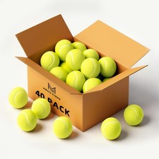 MRYCZ FYRHD Tennis Balls, High Bounce For Practice And Dog Play TT-Yellow-40Pack